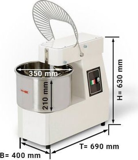 Hnětač těsta - 22 litrů / 18 kg